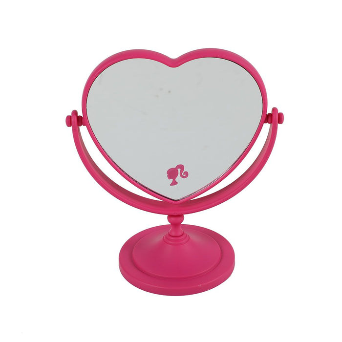 Miniso Barbie Shining Collection Heart Dual-Sided Mirror-Pink