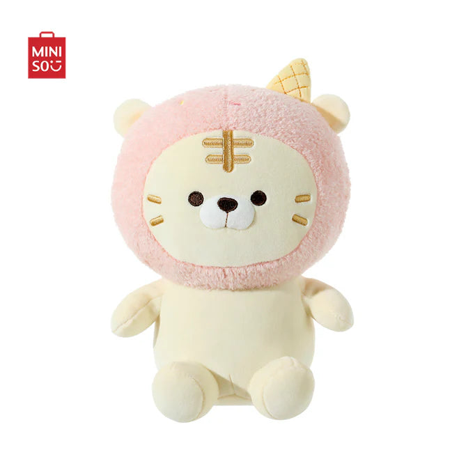 Miniso Ice Cream Plush Toy Tiger Pink