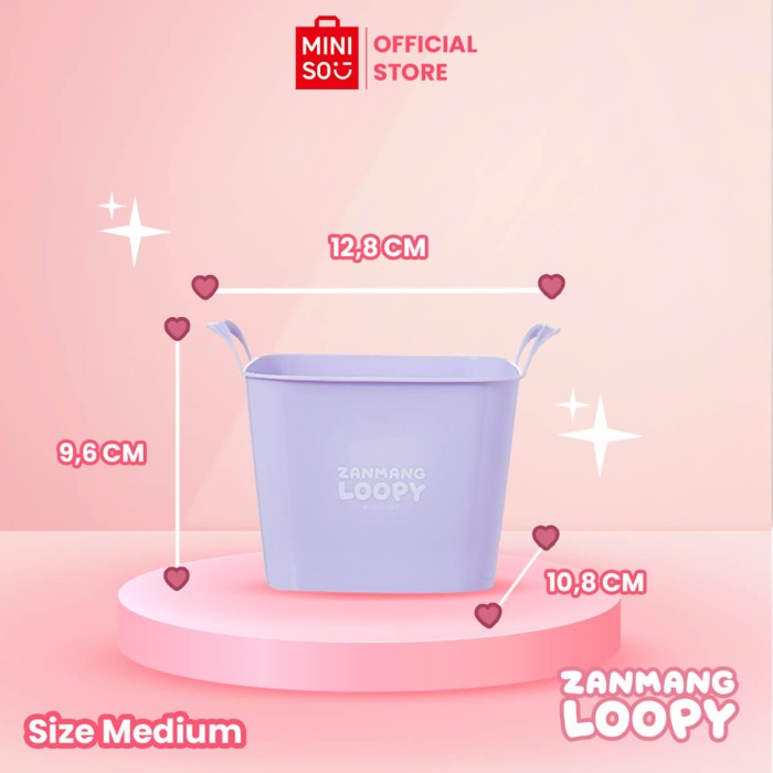 Miniso Zanmang Loopy Collection PE Basket with Handle (M)