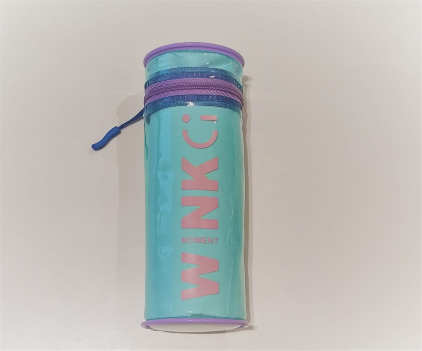 Miniso Wink Series PVC Cylinder Stationery case Purple