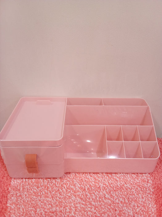 Miniso Macaron Series Multifunctional Makeup Organizer (Pink)