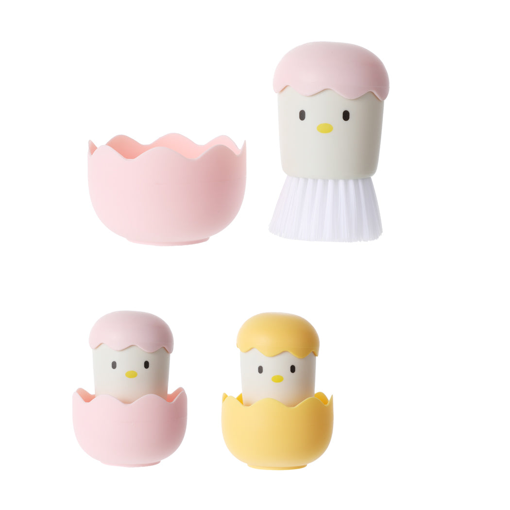 Miniso Newly-hatched Chick Design Cleaning Brush Pink — MSR Online